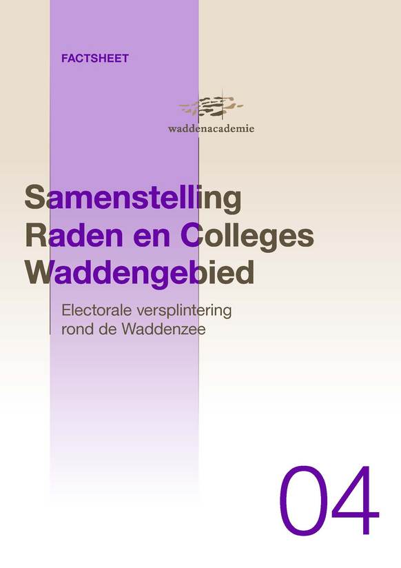 Cover factsheet Samenstelling raden en colleges in het Waddengebied