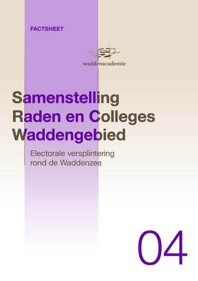 Cover factsheet samenstalling raden en colleges waddengebied