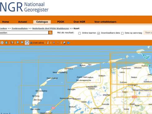 screenshot website Nationaal georegister