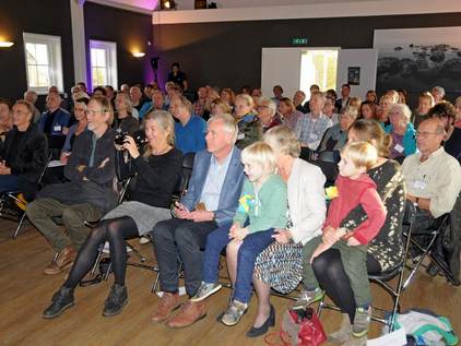 De familie van der Molen op de eerste rij