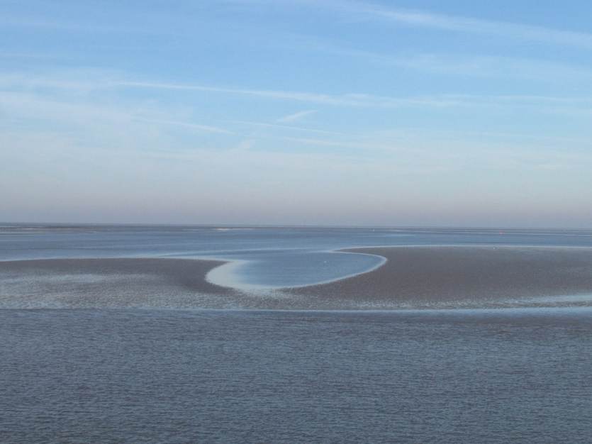 Het wad tussen Holwerd en Ameland