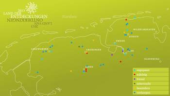 kaart op http://www.land-der-entdeckungen.de/DE/