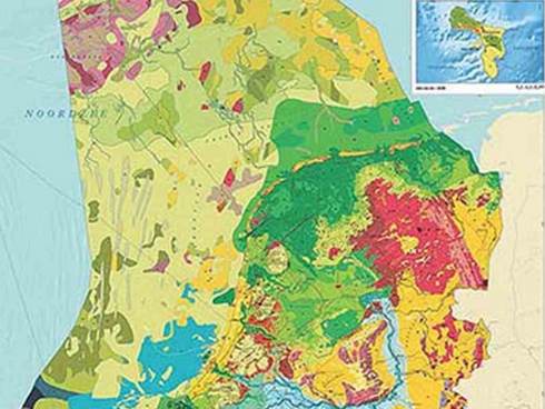 Uitsnede Geologische kaart van Nederland_TNO