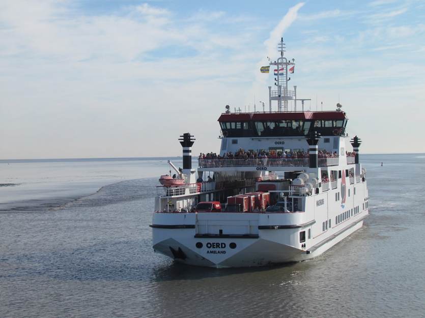 De veerboot naar Ameland