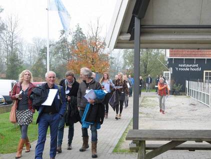 Op weg naar de opening van het Symposium