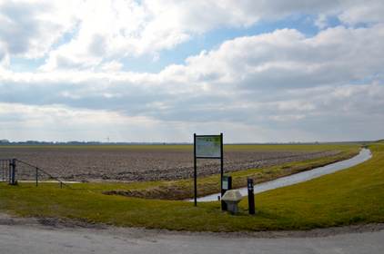 De polder achter de dijk