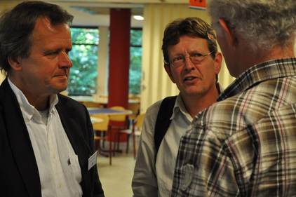 Bestuurslid Peter Herman met Carlo Heip (NIOZ)