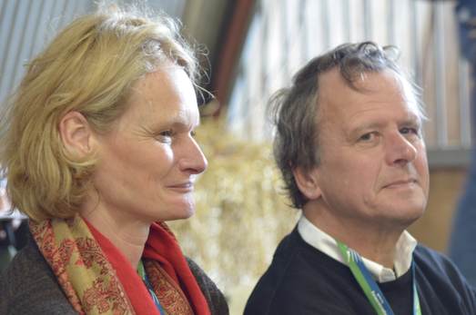 Katja Philippart en Hessel Speelman in afwachting van de afsluiting