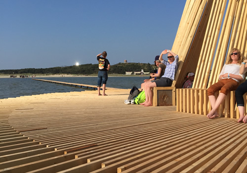 De installatie Zeven Streken op de Noordsvaarder tijdens Oerol2015