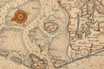 Fragment uit de kaart De vermaerde stroemen, Tvlie ende Tmaersdiep van Lucas Janszoon Waghenaer uit 1584