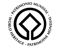 het officiële embleem van een werelderfgoed-locatie
