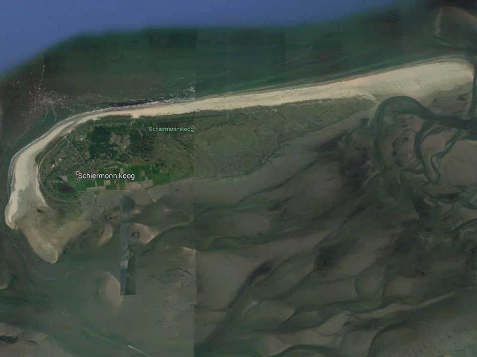 Schiermonnikoog (Foto Google Earth)