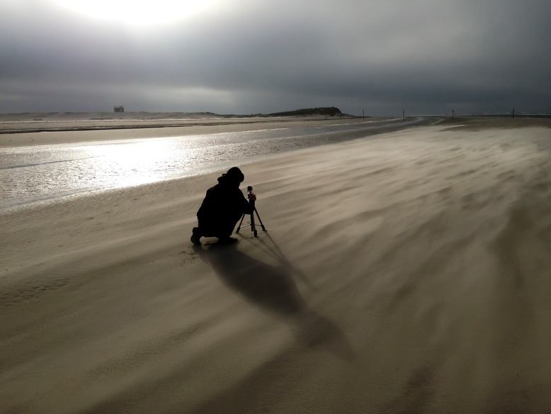 Filmer aan het werk. Foto: Hans den Hartog